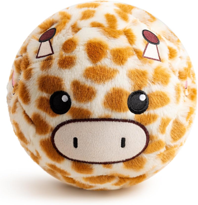 VangeBow Silent Indoor Soccer Balls for Toddlers 1-3, Inflatable Soft Plush Baby Toddler Soccer Ball Toys Gifts for Kid 3-5 Year Old Boy Girl First Birthday Gift (Giraffe, Pump Include) - Image 1